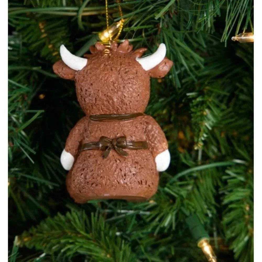 Cracker Barrel Herschel Bull Resin Brown Christmas Ornament NEW 2026 Farmhouse